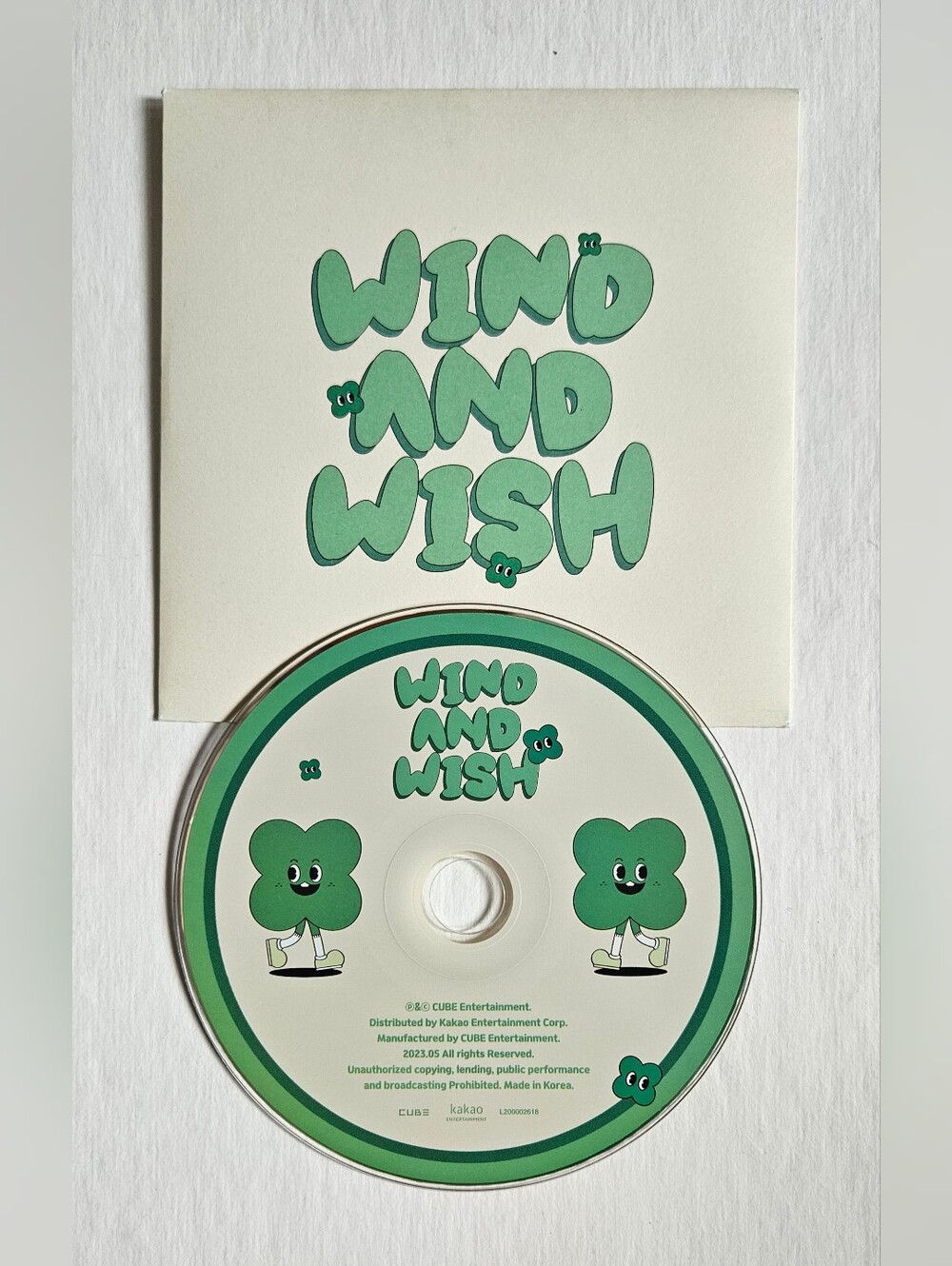 BTOB Wind and Wish 12th Mini Album CD, 32 Page Photo Book, Lyrics, Cards, etc